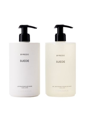 Suede hand wash and lotion set