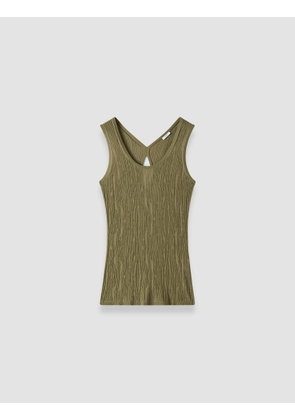 Bayt Crinkle Viscose Vest Top - L