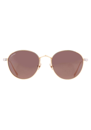 Cartier Brown Round Unisex Sunglasses CT0009S 005 53