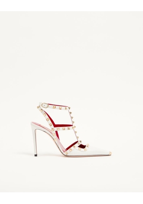 Valentino Garavani Rockstud Kidskin Pumps 100mm Woman WHITE 35