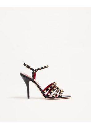 Valentino Garavani Rockstud Kidskin Sandal 100mm Woman BLACK 35