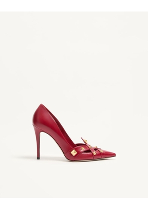 Valentino Garavani Studdy Kidskin Pumps 100mm Woman RED 35