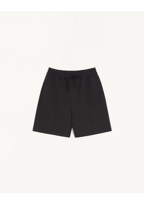 Valentino Valentino cotton bermuda shorts with VGold Man BLACK L