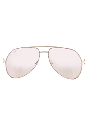 Cartier Gold Flash Mirror Pilot Unisex Sunglasses CT0110S 016 58