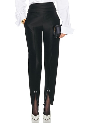 Brandon Maxwell Beatrix Creased Trouser in Black - Black. Size 4 (also in 6).