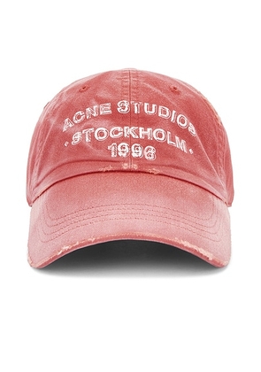 Acne Studios Cuddy Sunkissed Cap in Red - Red. Size all.