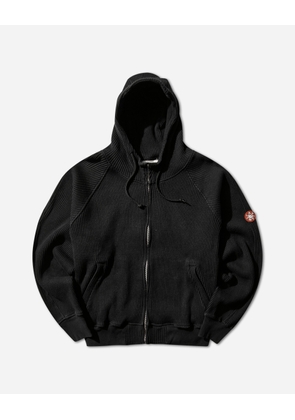 Men s Wide Rib Big Heavy Zip Hoodie Black