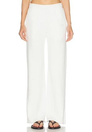 LDMA All Day Straight Leg Sweatpant in Cream - Cream. Size XS (also in S, M).