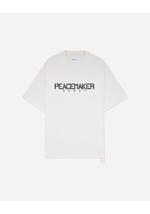 Men s Stencil Print Regular Fit T-Shirt White