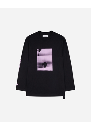 Men s Panorama Print Longsleeve T-Shirt Black