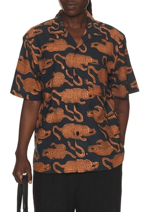 Kardo Ronen Shirt in Multi - Black. Size M (also in L, XL/1X).