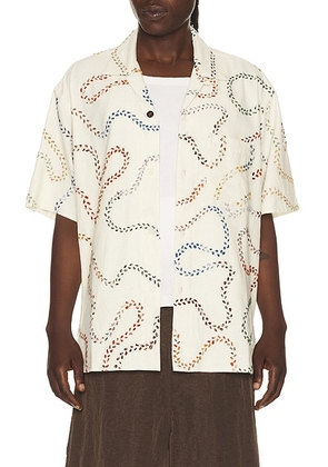 Kardo Ronen Shirt in Natural - Cream. Size M (also in L, XL/1X).