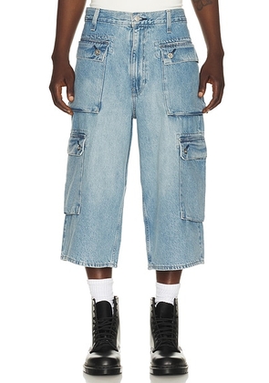 LEVI'S 478 Baggy Capri Cargo Jeans in Surplus Deluxe - Blue. Size 34 (also in ).