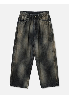 AGING WIDE DENIM PANTS