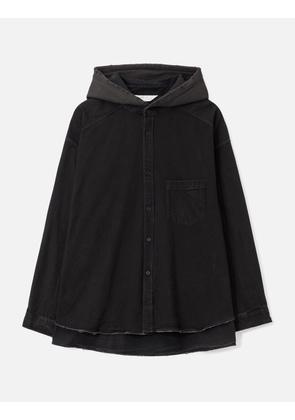 Denim Hoodie Shirt