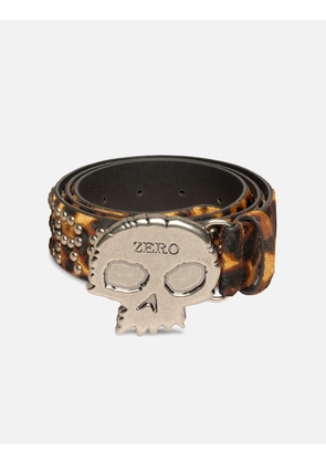 Zero X Pleasures Leopard Studded Belt