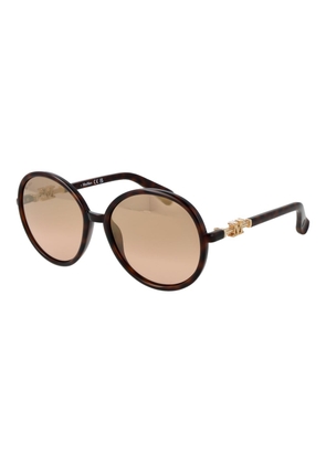 Max Mara Brown Stainless Steel Sunglasses