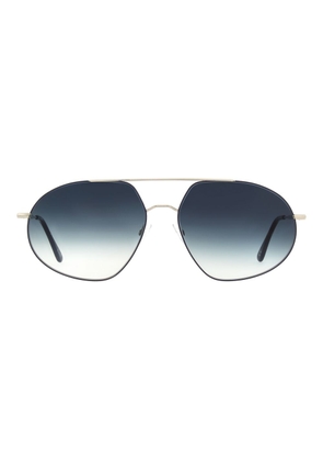 Andy Wolf Silver Metal Sunglasses