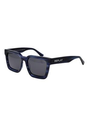 Replay Blue Acetate Sunglasses