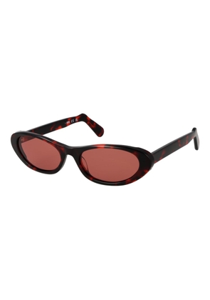 GCDS Black Plastic Sunglasses