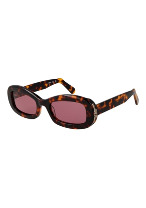 GCDS Brown Plastic Sunglasses