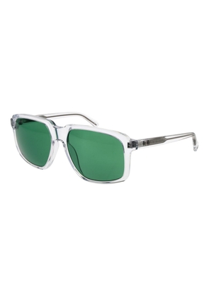 Web Transparent Plastic Sunglasses