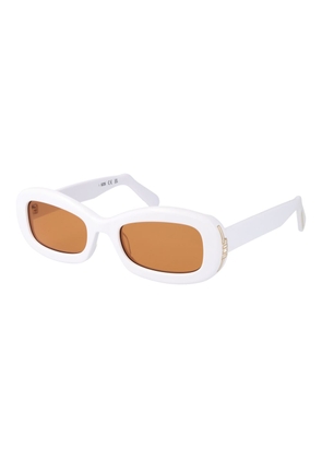 GCDS White Plastic Sunglasses