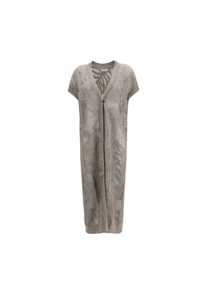 Brunello Cucinelli Beige Linen Cardigan - M