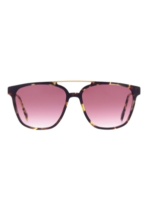 Andy Wolf Brown Metal Sunglasses