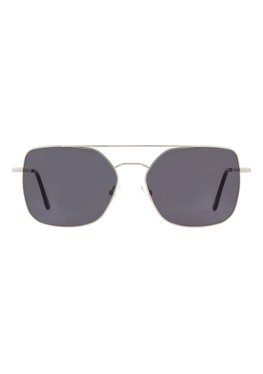 Andy Wolf Silver Metal Sunglasses