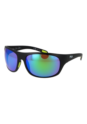 Fila Black Plastic Sunglasses