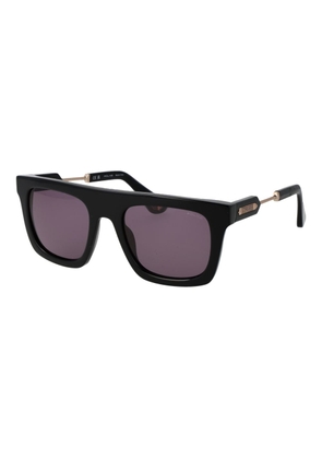 Police Black Cellulose Acetate Sunglasses