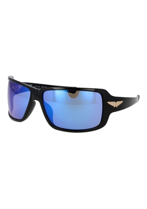 Police Black Plastic Sunglasses