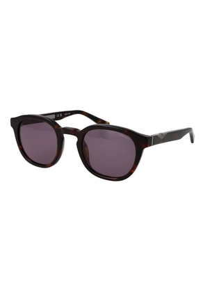Police Brown Cellulose Acetate Sunglasses