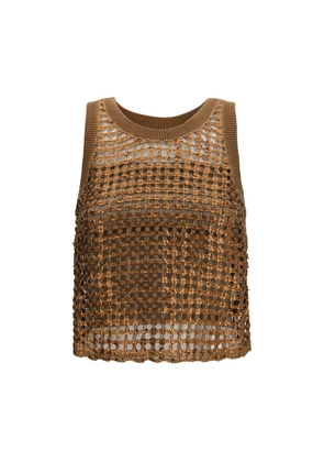 Brunello Cucinelli Brown Silk Blouse - L