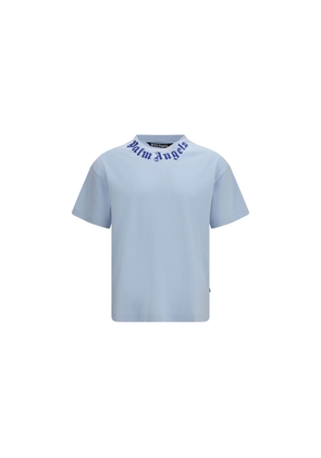 Palm Angels Blue Cotton T-Shirt - L