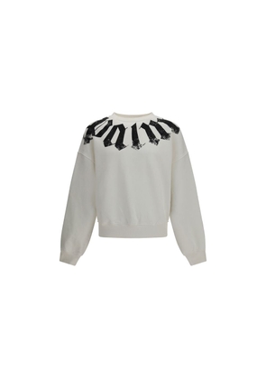 Palm Angels White Cotton Sweatshirt - L