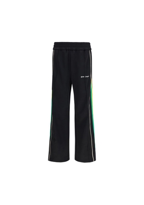 Palm Angels Black Polyester Athletic Pants - L