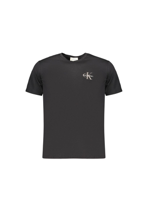 Calvin Klein Black Cotton Men's T-Shirt - XS