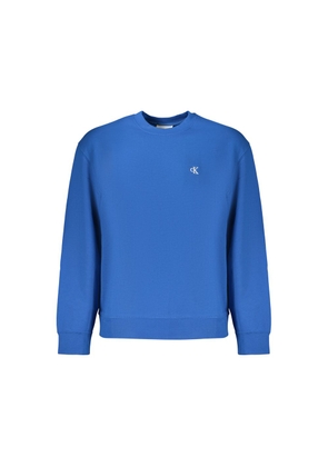 Calvin Klein Blue Cotton Mens Sweatshirt - XS