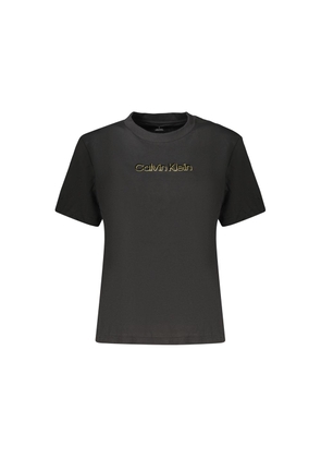 Calvin Klein Black Cotton Womens TShirt - XS