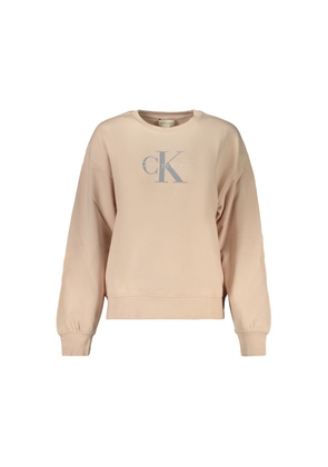 Calvin Klein Pink Cotton Women's Sweatshirt - XS