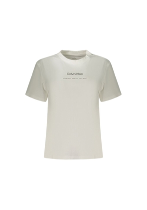 Calvin Klein Bianco Cotton Women's T-Shirt - XS