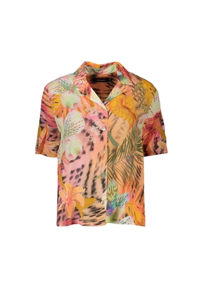 Desigual Orange Viscose Women's Shirt - XS