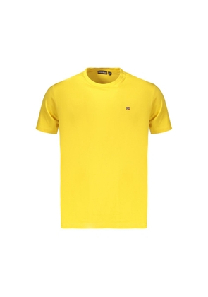 Napapijri Yellow Cotton Menswear T-Shirt - S