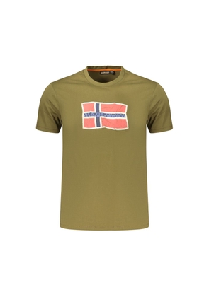 Napapijri Green Cotton Men's Shirt - S