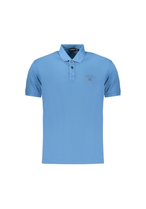 Napapijri Blue Cotton Men's Polo Shirt - S
