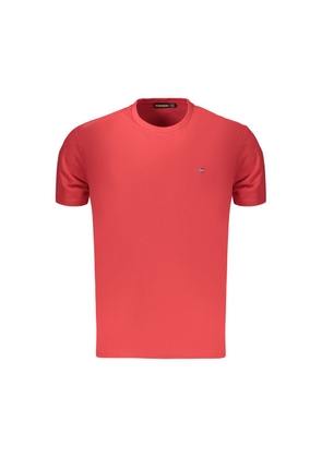 Napapijri Red Cotton Men's T-Shirt - S