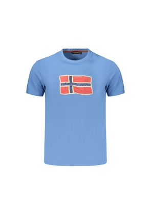 Napapijri Azzurro Cotton Men T-Shirt - S