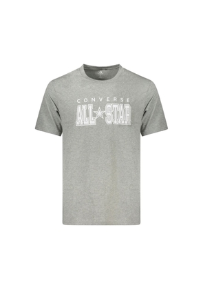 Converse Gray Cotton T-Shirt - XS